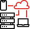 cloud-servers-and-generate-load-icon